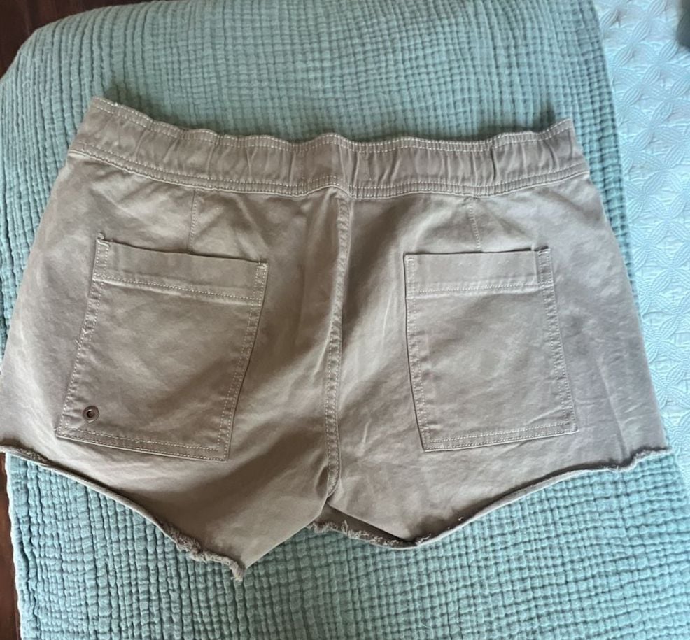 DL1961 Flynn Raw Hem Utility Shorts, Size 31 5