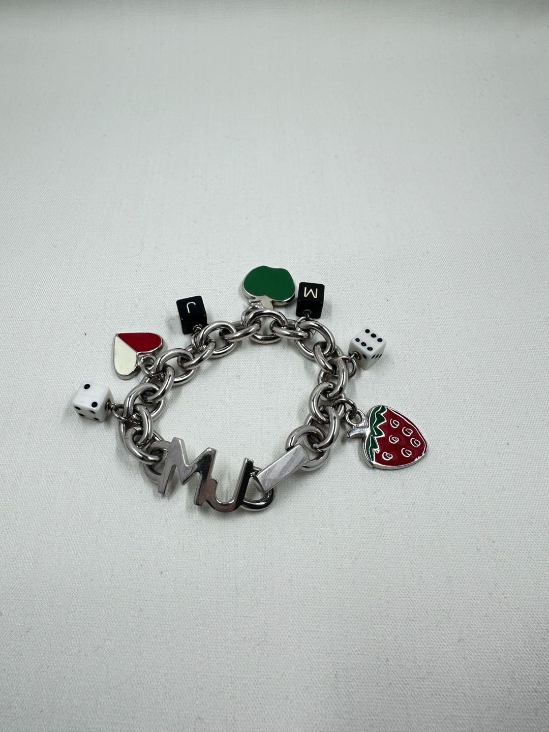 Marc Jacobs The Collector Silver-Tone Multi-Charm Bracelet 7