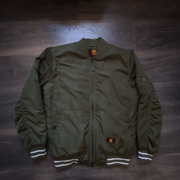 Undefeated Vandal MA-1 Bomber Jacket in Olive Green