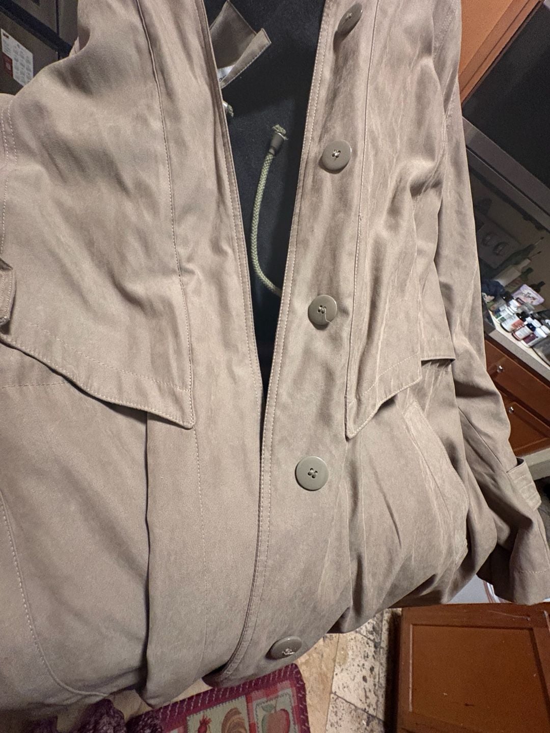 Fay Beige Hooded Utility Trench Coat with Detachable Liner 2