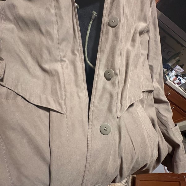 Fay Beige Hooded Utility Trench Coat with Detachable Liner