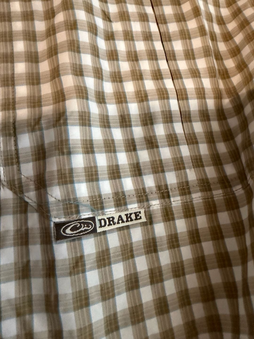 Drake Clothing Company Men's Long Sleeve Vented Fishing Shirt Plaid 2X 3