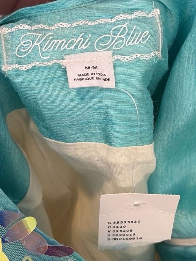 Kimchi Blue Urban Outfitters Sparkle Mermaid Bow Sequin Party Mini Dress M 8