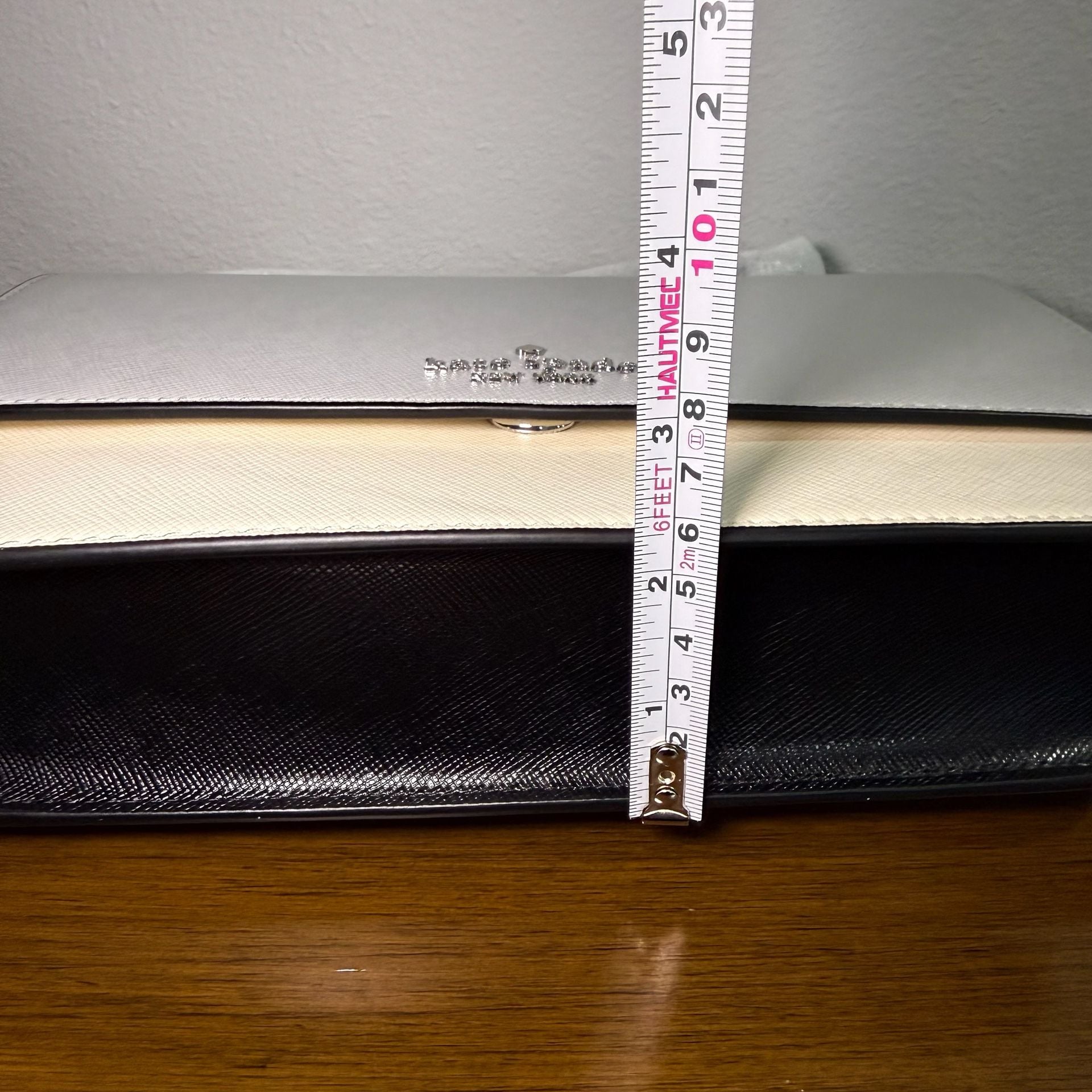 Kate Spade New York Madison Flap Crossbody Bag in Platinum Grey Multi 9