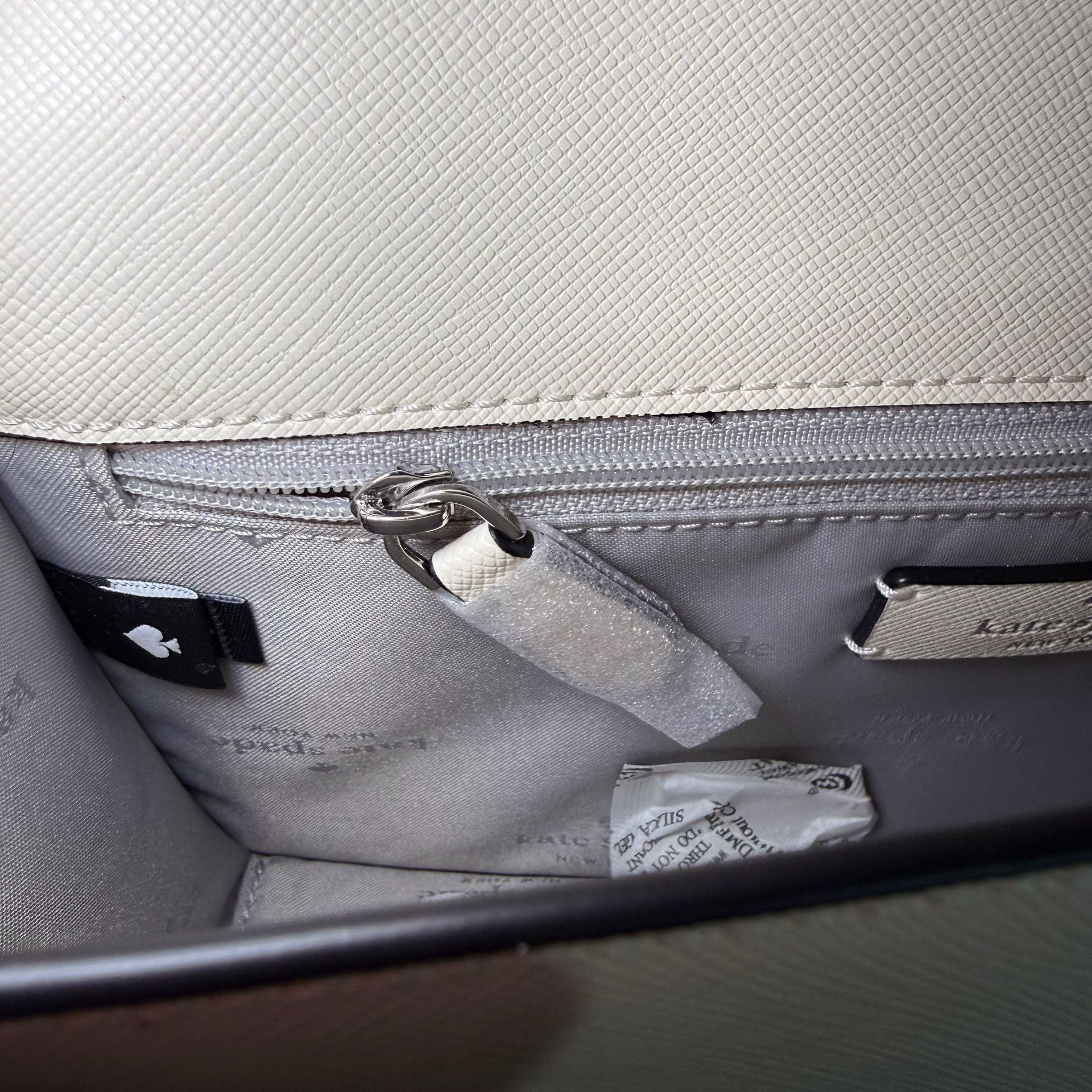Kate Spade New York Madison Flap Crossbody Bag in Platinum Grey Multi 10