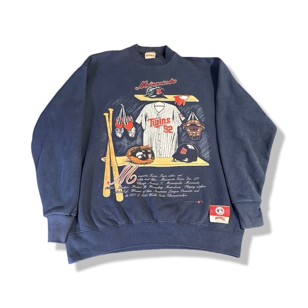Vintage 1992 Nutmeg Mills Minnesota Twins MLB Crewneck Sweatshirt