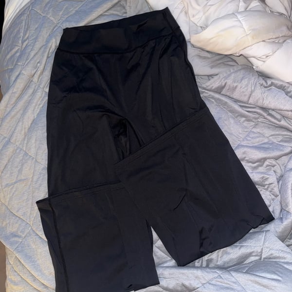 OQQ Women's High Waisted Yoga Flare Leggings Black
