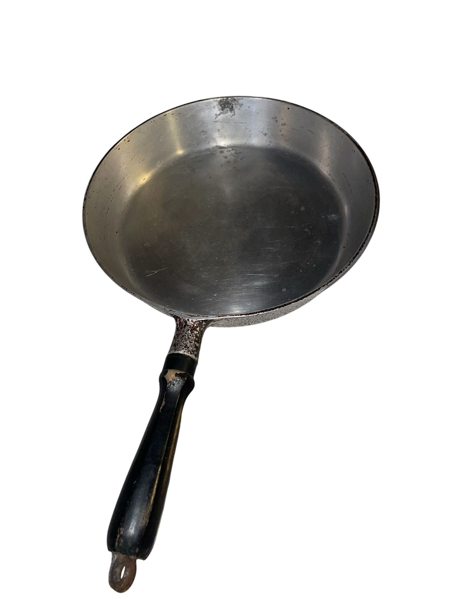 Vintage Guardian Service Hammered Aluminum Pot, Glass Lid, griddle, frying pan. 13