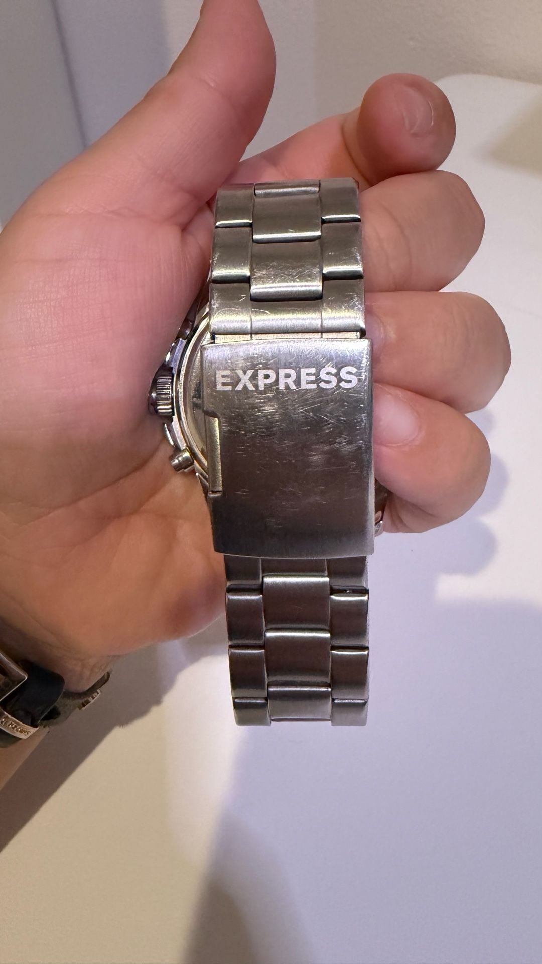 Express Men's Chronograph Silver-Tone Stainless Steel Watch FMDEX028S 6