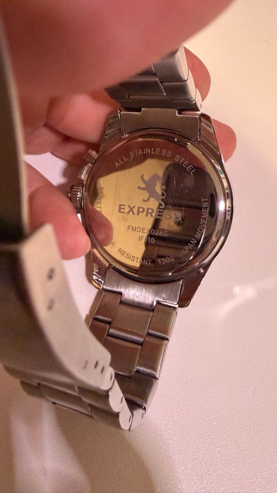 Express Men's Chronograph Silver-Tone Stainless Steel Watch FMDEX028S 7