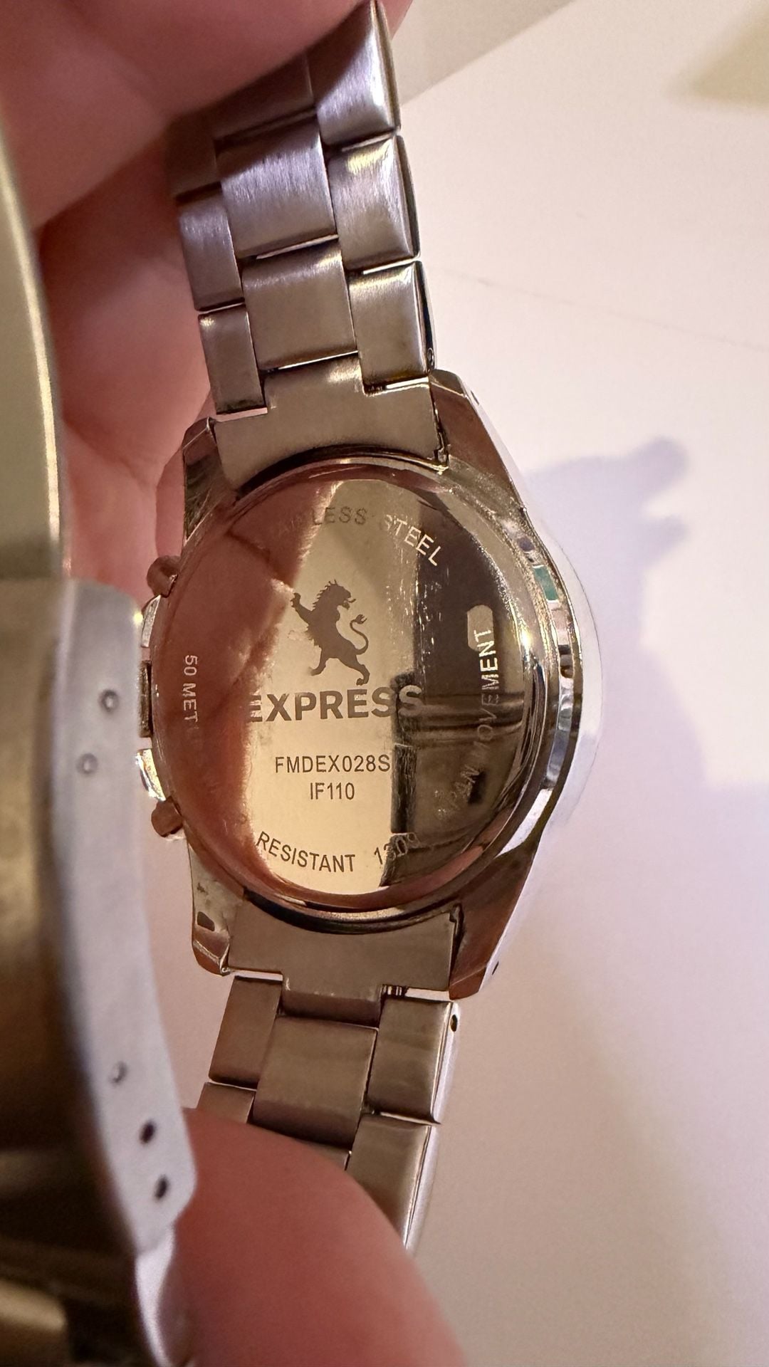 Express Men's Chronograph Silver-Tone Stainless Steel Watch FMDEX028S 8