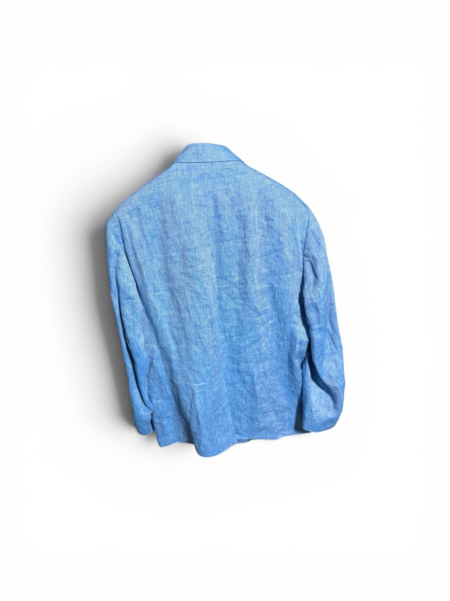 Robert Graham Light Blue Herringbone Sport Coat with Plaid Lining 6