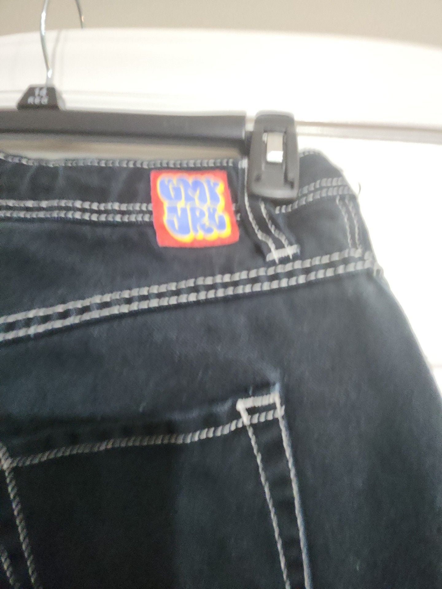 Empyre Boys Black Denim Skate Shorts with Fire Hydrant Graphic 7