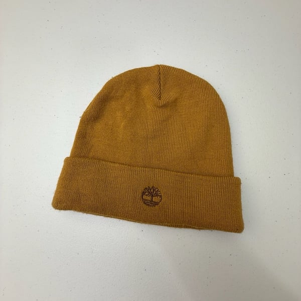 Timberland Tree Logo Embroidered Cuffed Knit Beanie