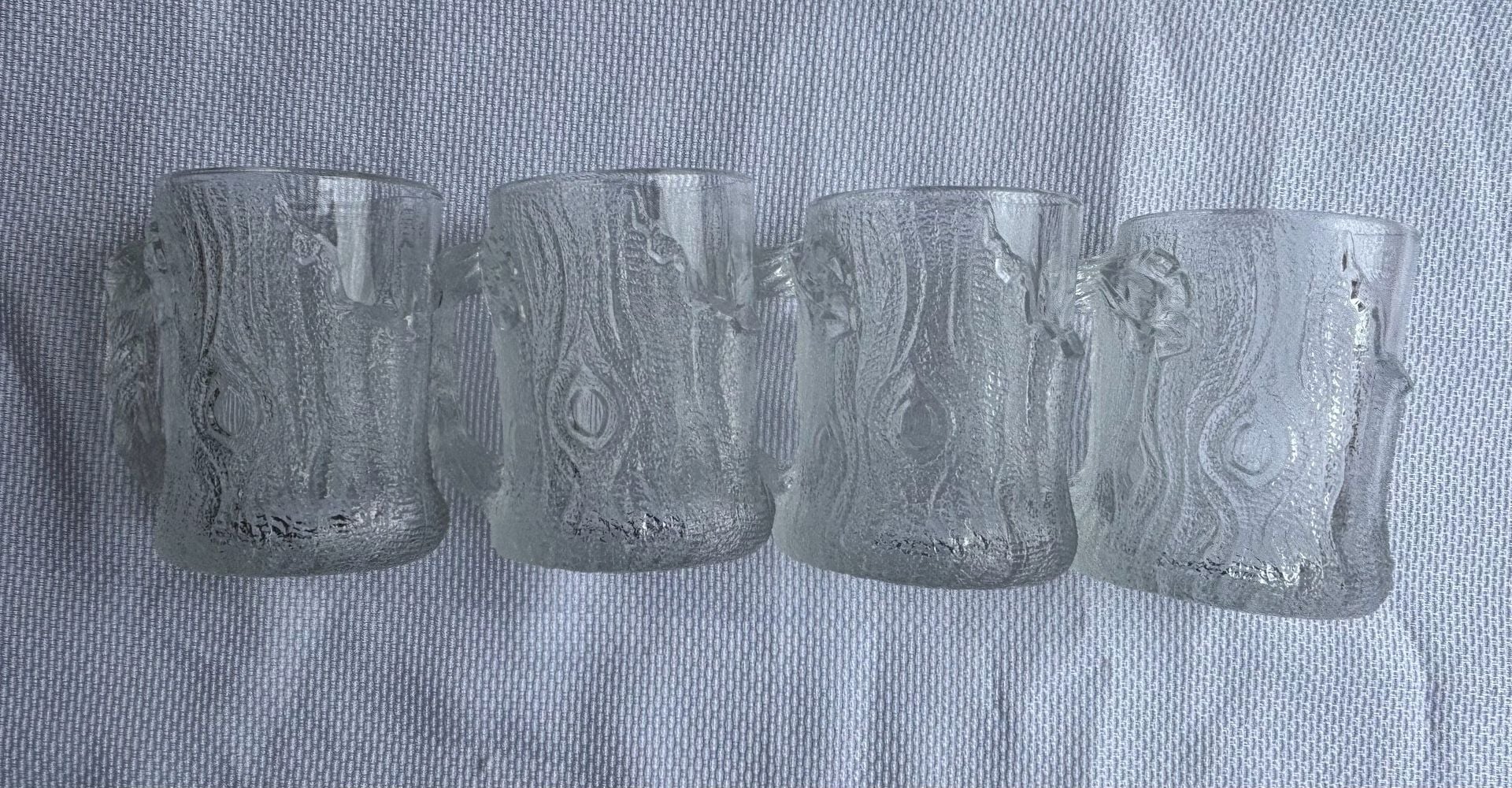 Set of 4 Vintage 1993 McDonald's The Flintstones Treemendous Glass Mugs 2