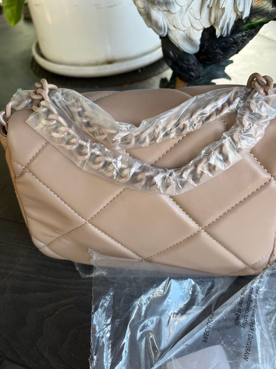 Gilda Paris Quilted Soft Crossbody Bag with Chain Strap 3