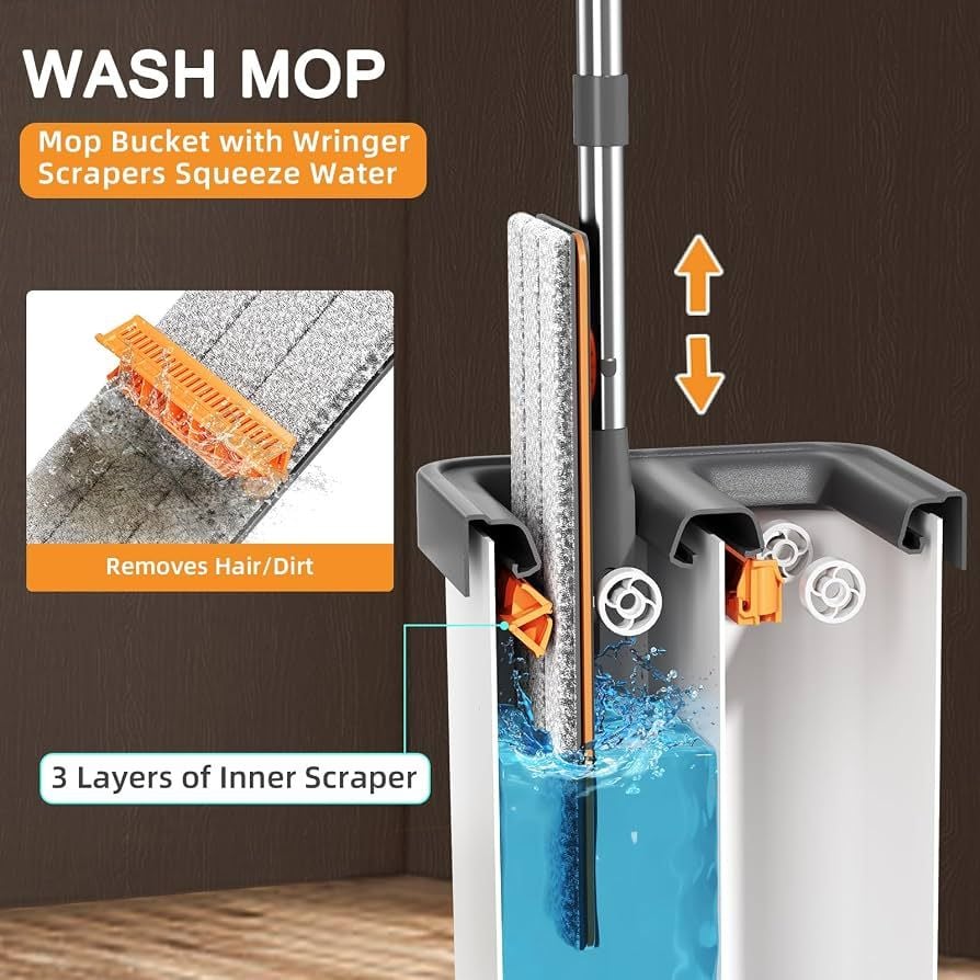Joybos Flat Floor Mop and Bucket System Replacement Bucket 19