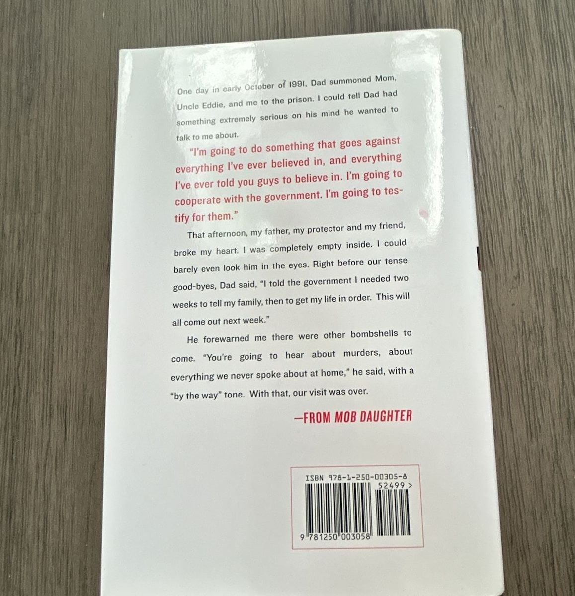 Mob Daughter by K. Gravano (Autographed Hardcover) 4