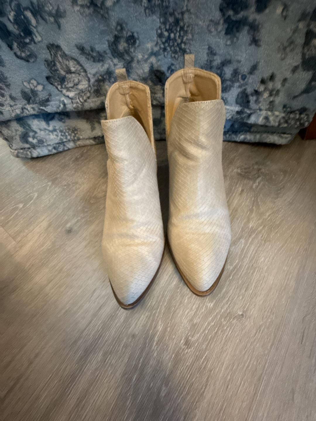 CL by Laundry Snakeskin Print Ankle Booties 4