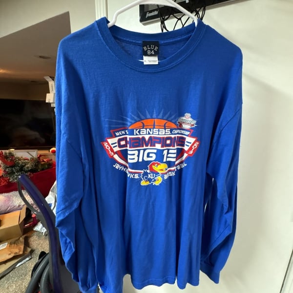 Blue 84 Kansas Jayhawks 2013 Big 12 Men's Basketball Champions Long Sleeve Shirt