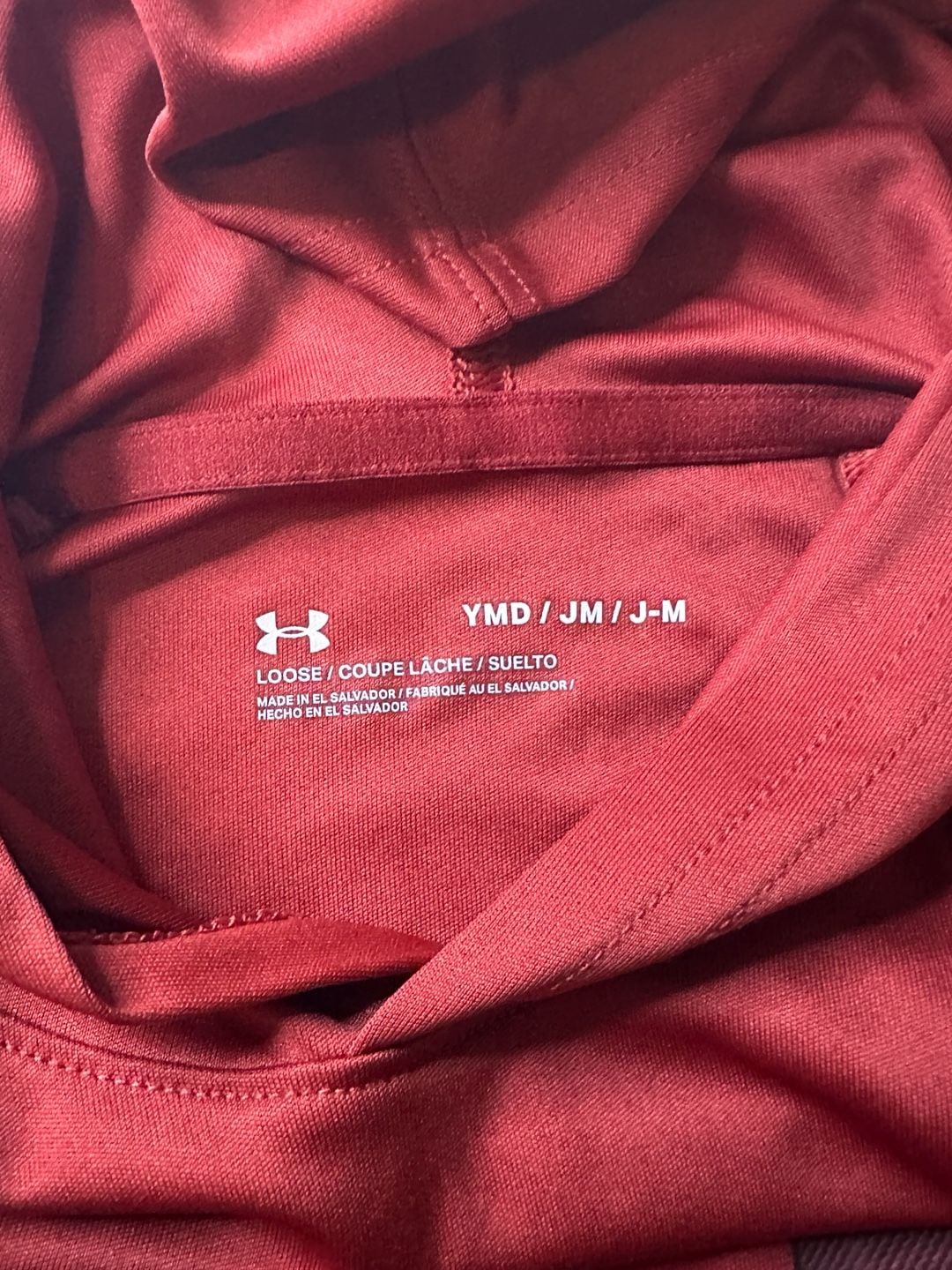 Under Armour Youth Boys Tech Big Logo Lightweight Hooded Pullover Red Size Medium 4
