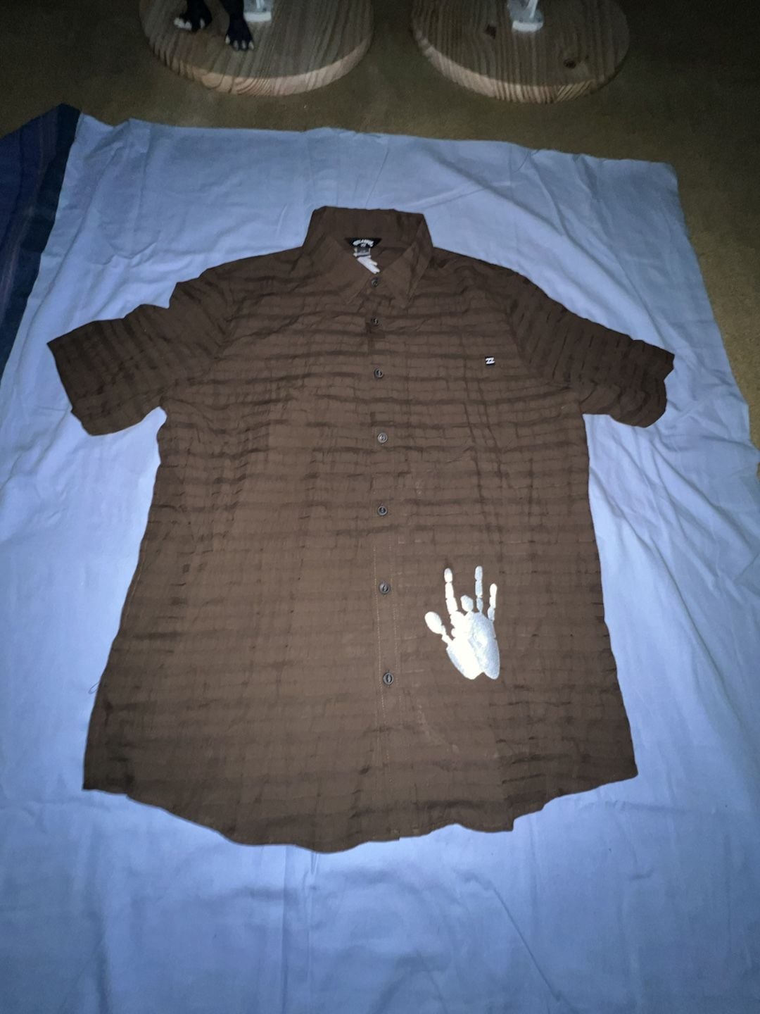 One of a kind Garcia Grateful Dead Billabong Short Sleeve Button-Up Shirt 2