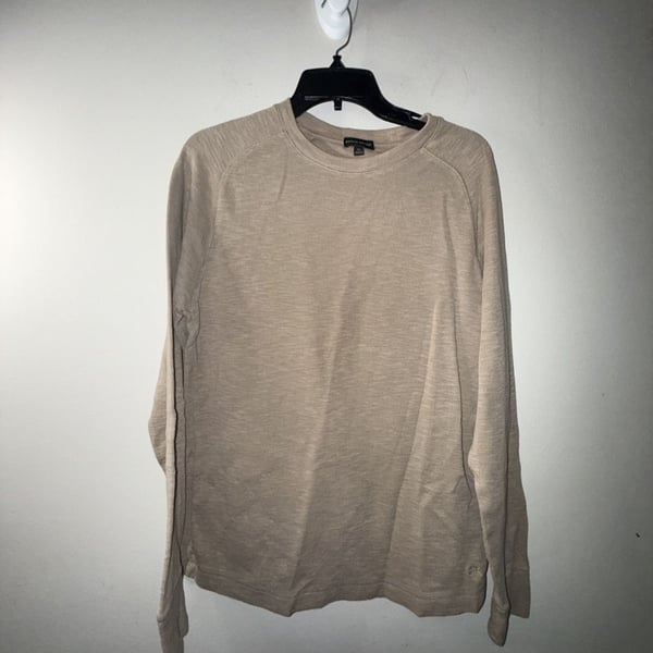 Banana Republic Long Sleeve Cotton Blend Crew Neck Thermal Sweater