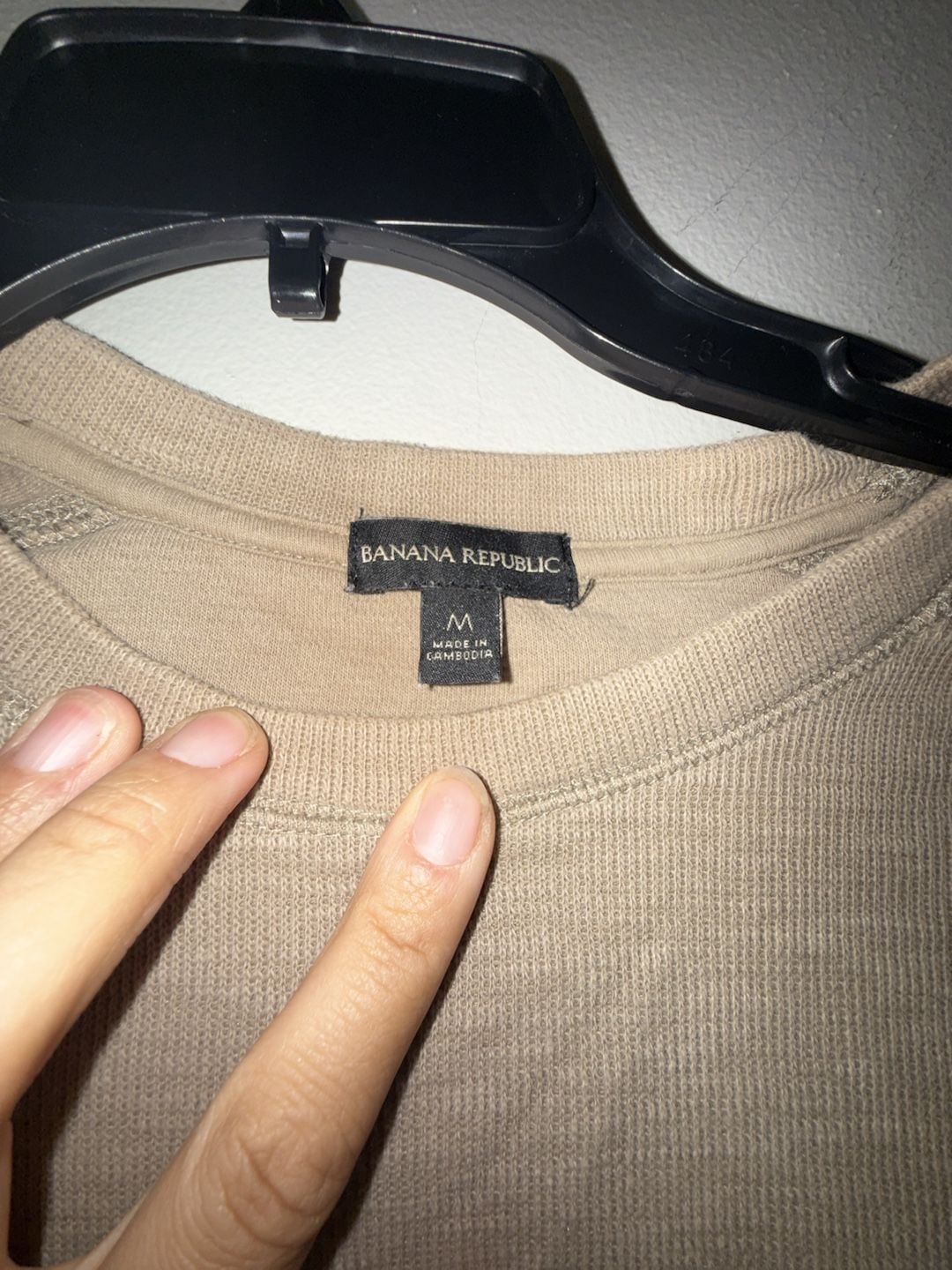Banana Republic Long Sleeve Cotton Blend Crew Neck Thermal Sweater 3