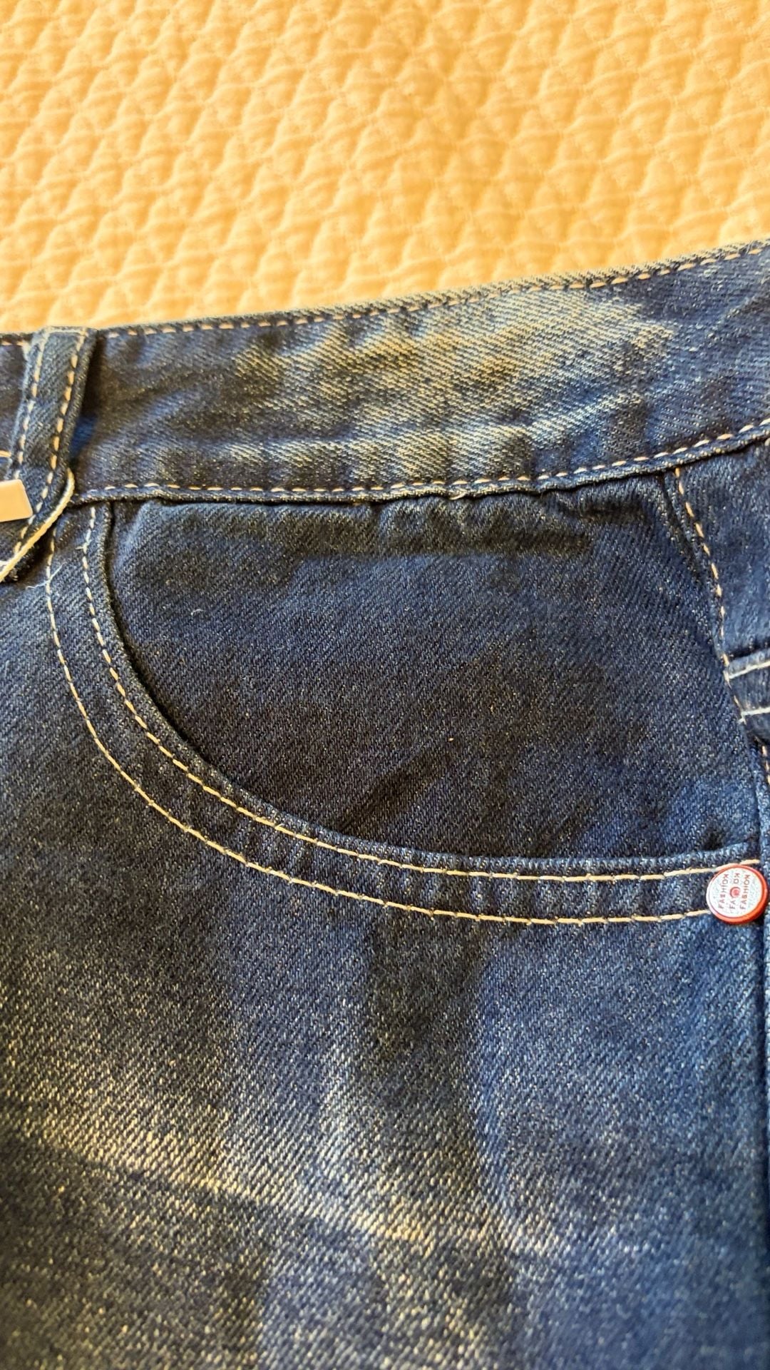NWT Fashion On Fashion Men’s Distressed Denim Shorts Size 36 Dark Wash Ripped 12