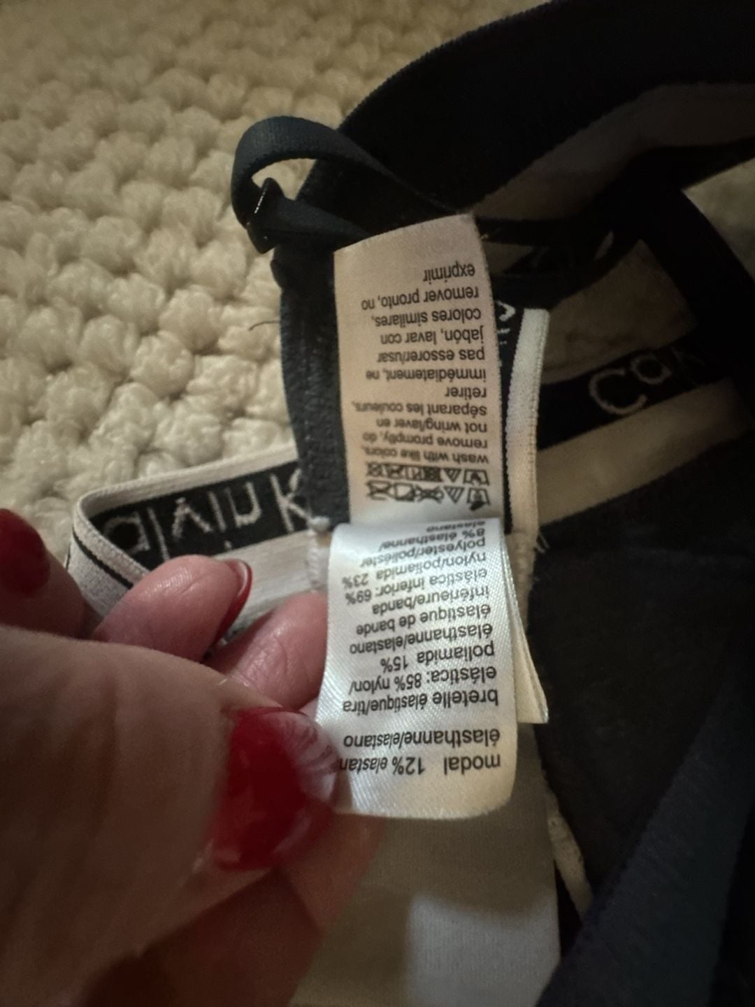 Lot. 2 Calvin Klein Modern Cotton Lined Removable Pad Triangle Wireless Bralettes QF5650 6