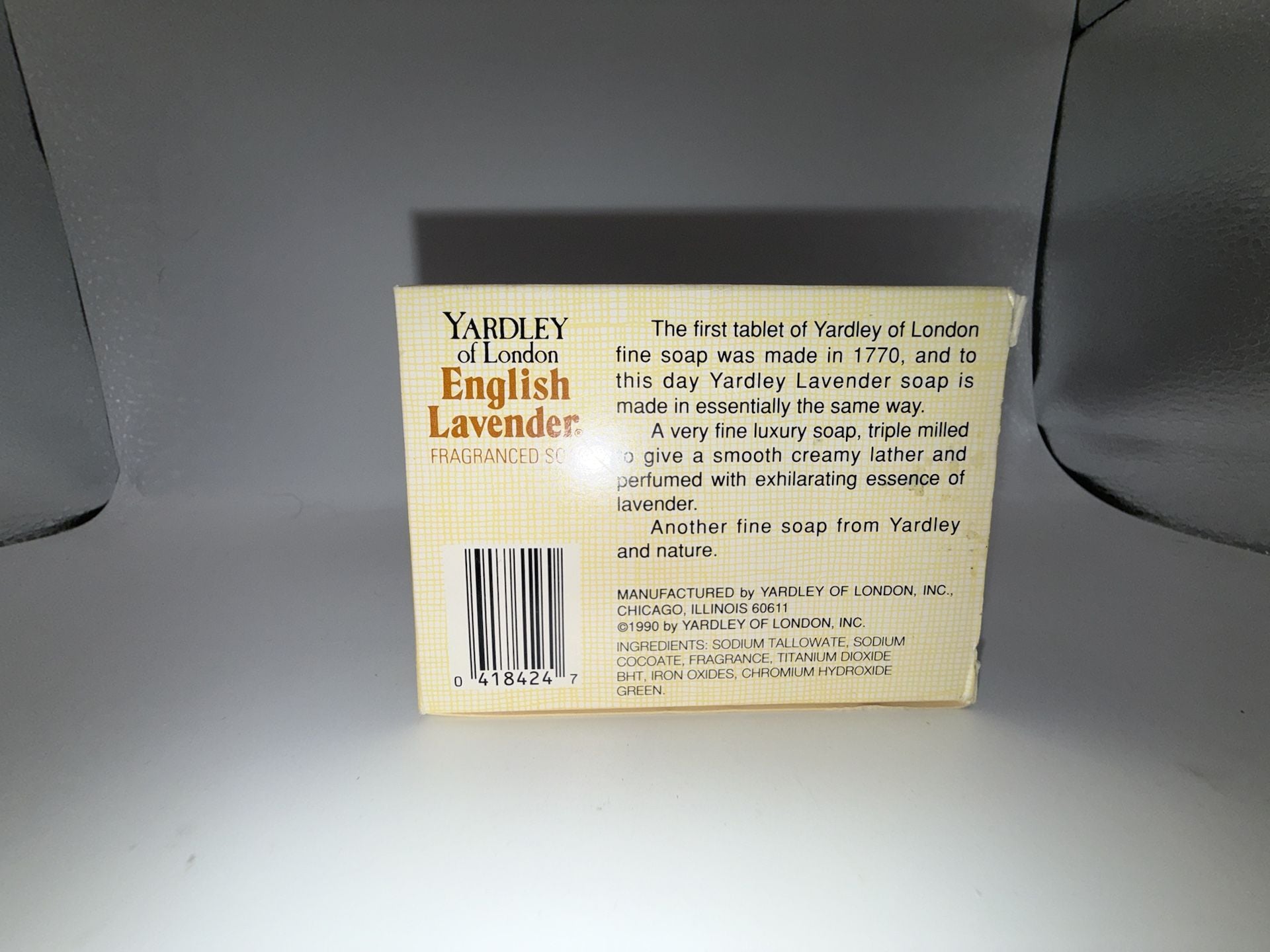 Vintage 1990 Yardley of London English Lavender Fragranced Bar Soap 4.25 oz 2