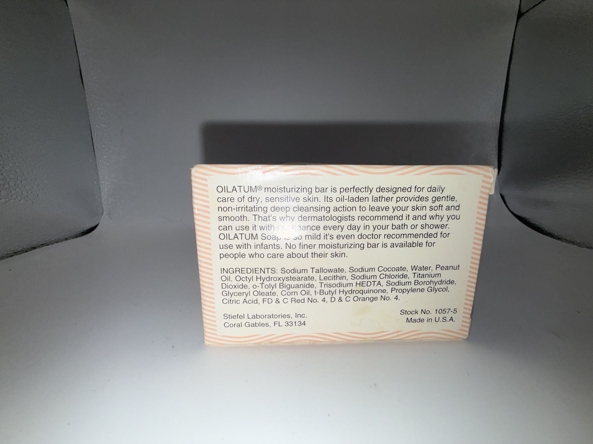 Vintage Stiefel Oilatum Unscented Moisturizing Soap Bar 113g (4.0 oz) 2