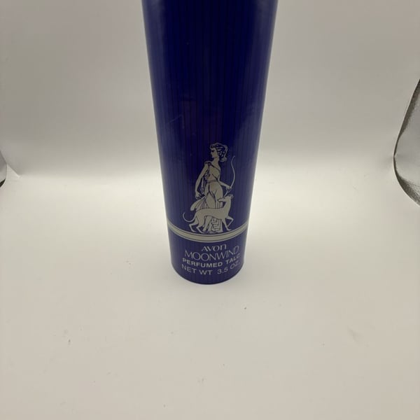 Vintage Avon Moonwind Perfumed Talc 3.5 oz Body Powder