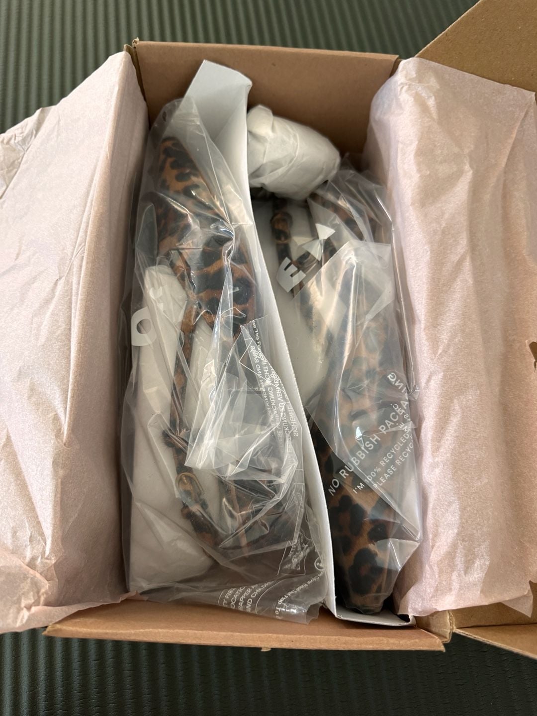 Boden Mini Block Sling Backs in Classic Leopard EU42/US9.5 5