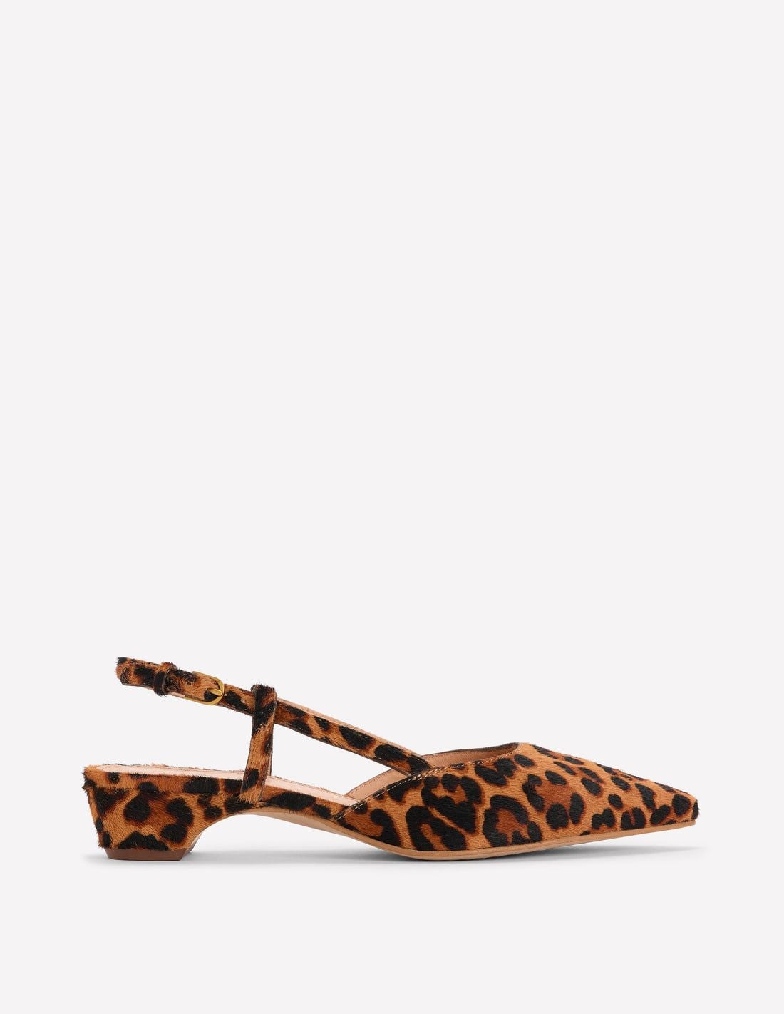Boden Mini Block Sling Backs in Classic Leopard EU42/US9.5 8