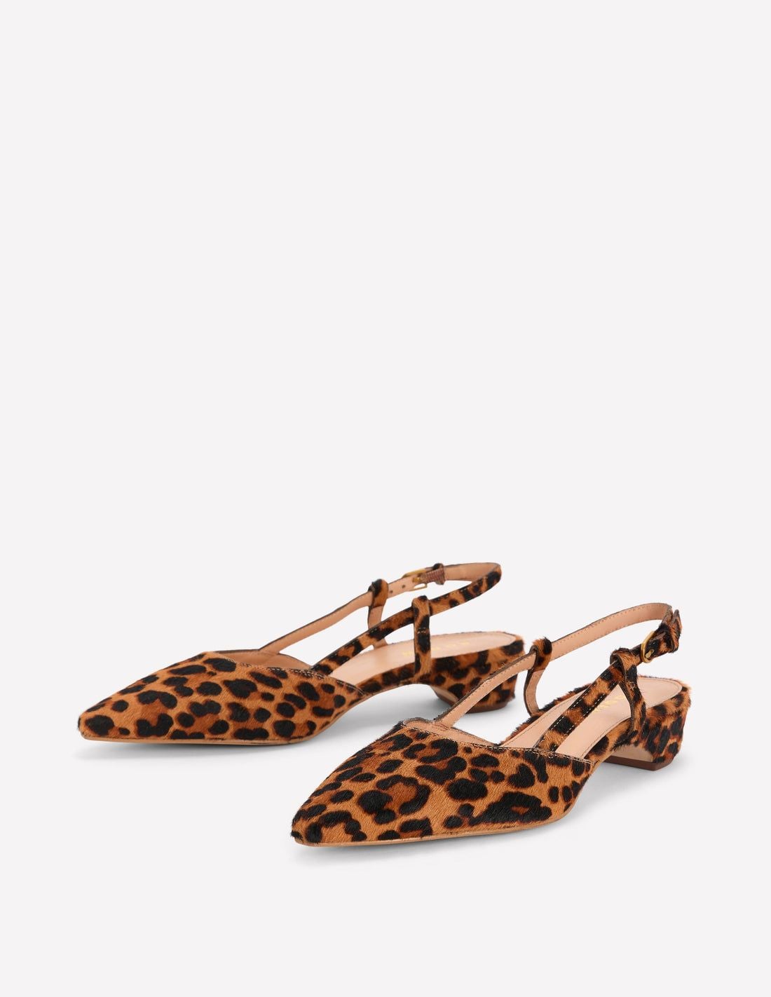 Boden Mini Block Sling Backs in Classic Leopard EU42/US9.5 11
