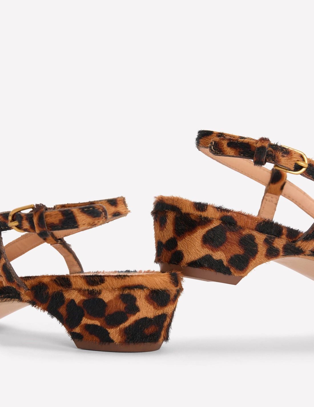 Boden Mini Block Sling Backs in Classic Leopard EU42/US9.5 12