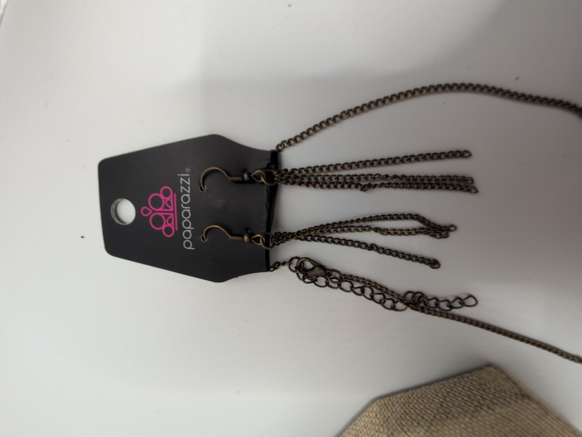 Paparazzi Brass Tone Ornate Filigree Pendant Necklace with Tassel 3