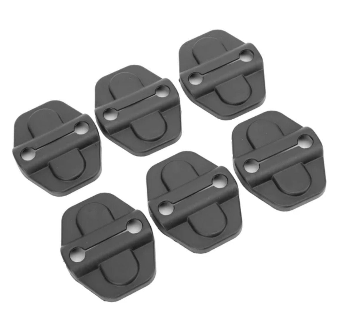 6-Piece Automotive Door Lock Striker Cover for Jeep Wrangler JL/Gladiator JT 1