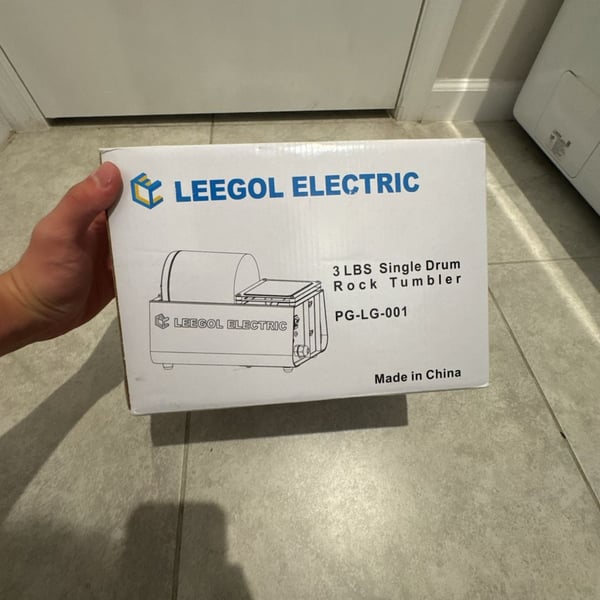 Leegol Electric Hobby Rock Tumbler Machine, Single Drum 3lb Capacity, PG-LG-001