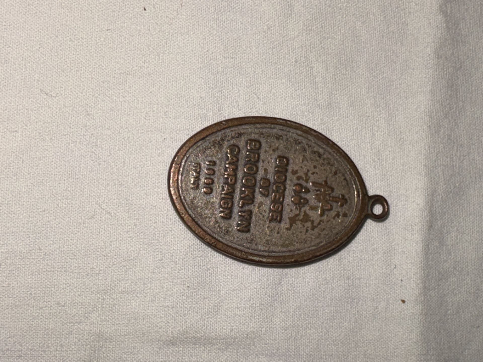 Vintage Diocese of Brooklyn Campaign 1960 Miraculous Medal Pendant 4