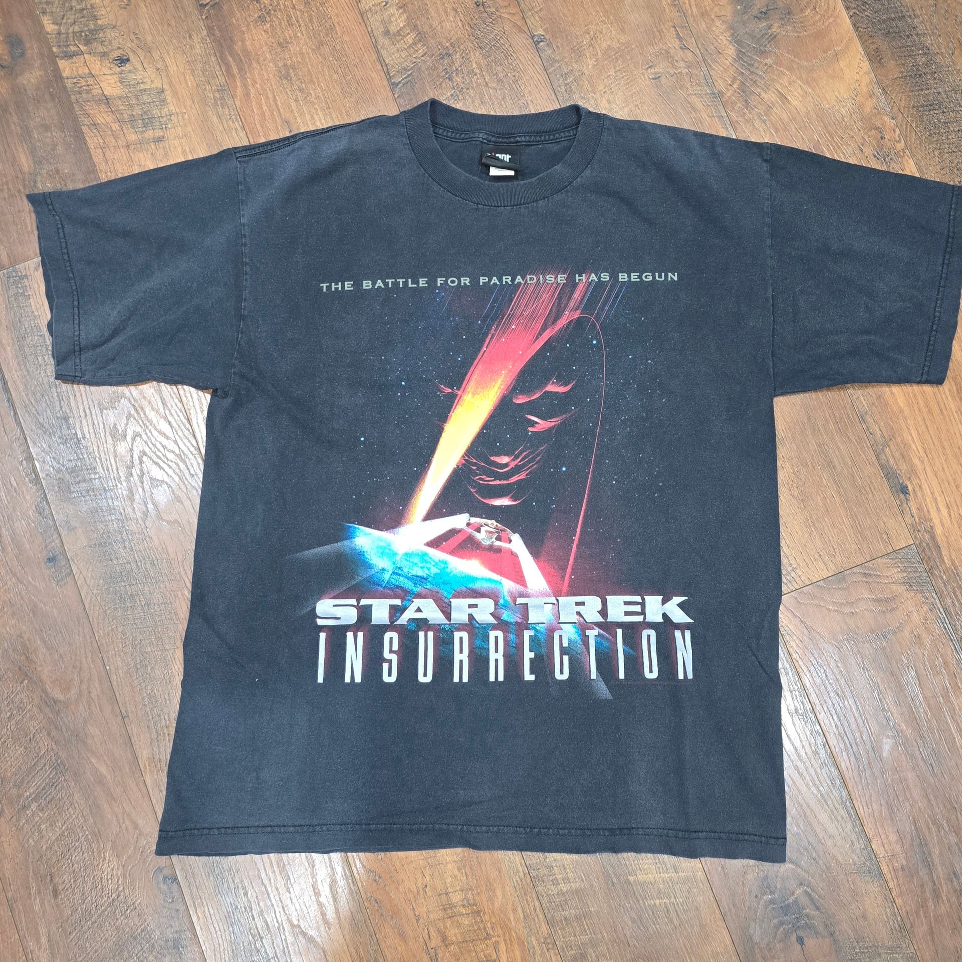Vintage 1998 Star Trek Insurrection Movie Promo Graphic T-Shirt 2