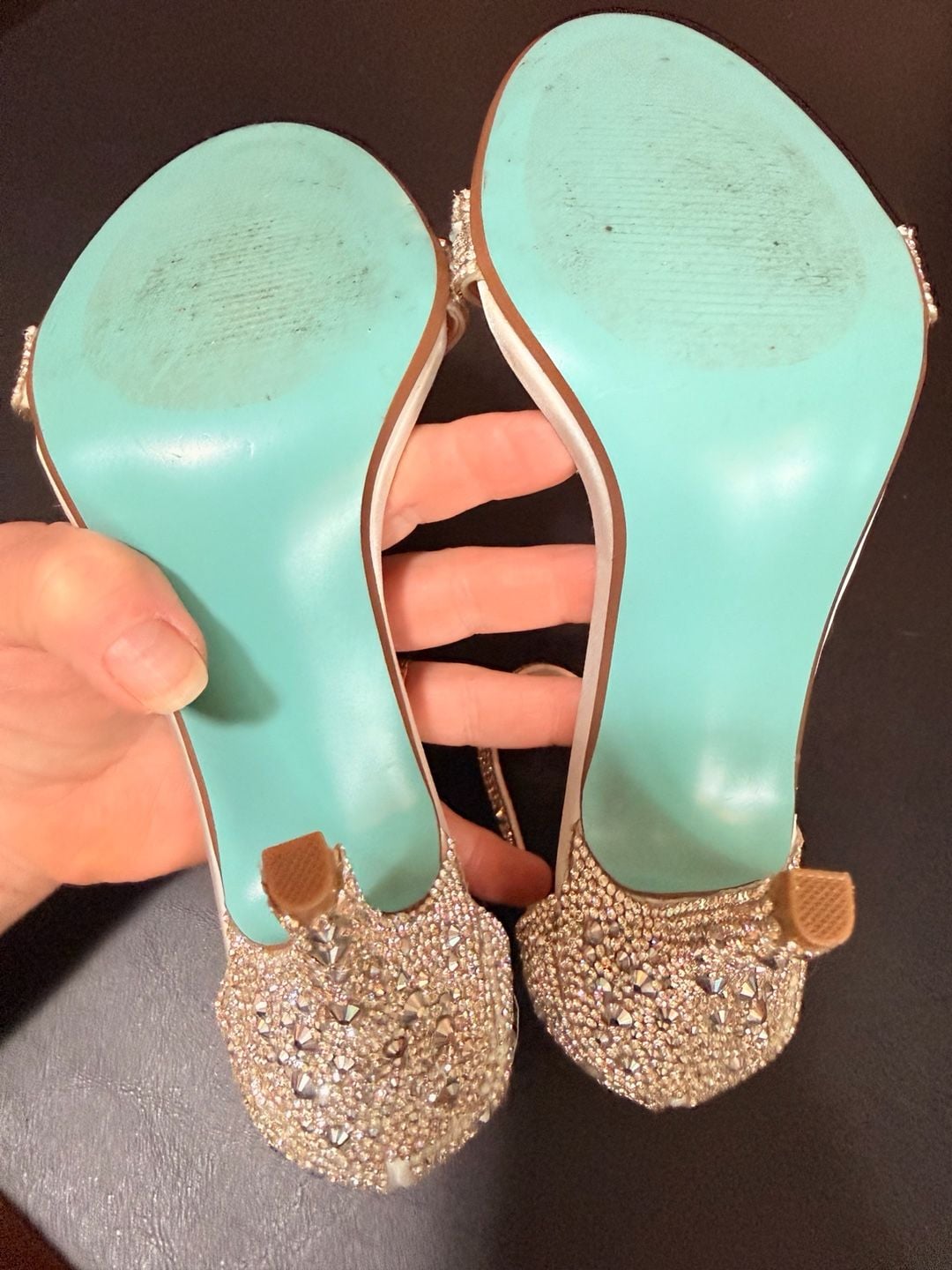 Betsey Johnson Embellished Stiletto Heels 8.5 9