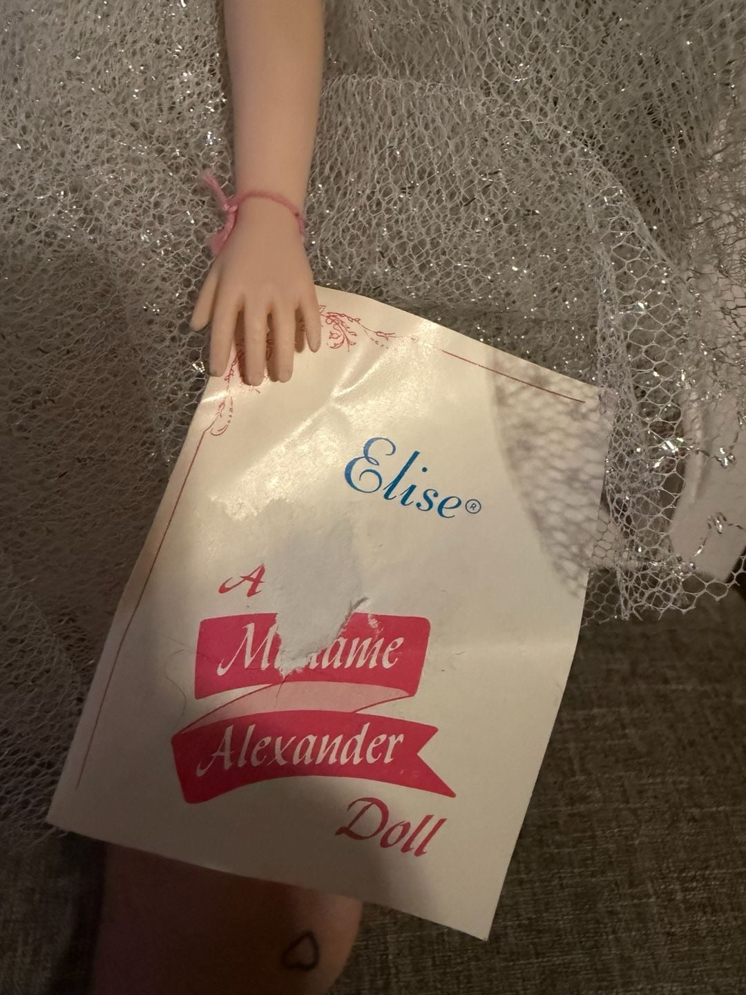 Vintage Madame Alexander Elise Doll in Silver Ballerina Gown 3