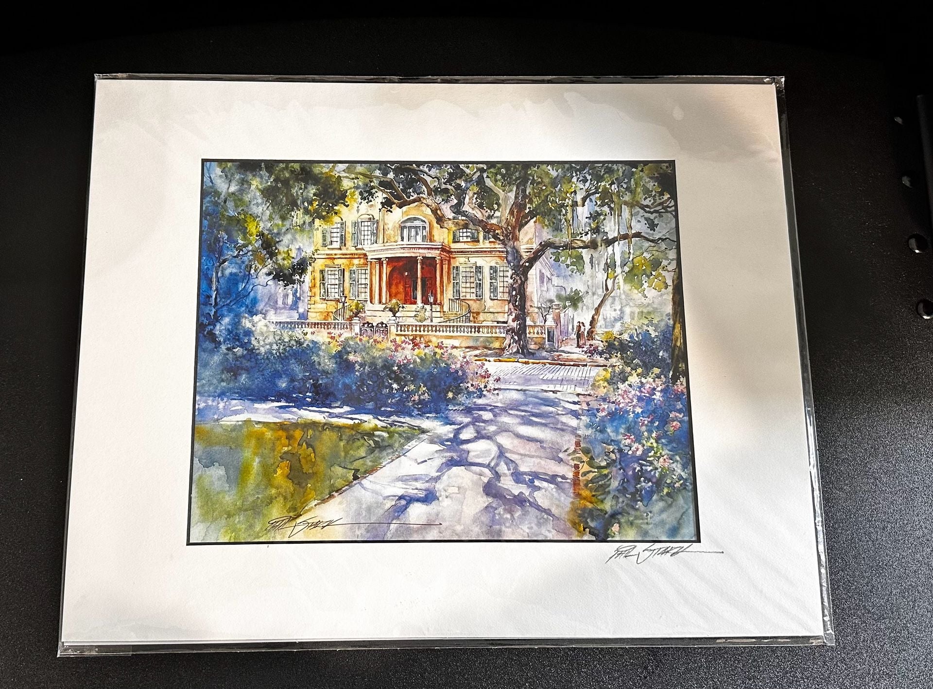 Owen Thomas House Fine Art Reproduction Watercolor Print by Phil Stark 1