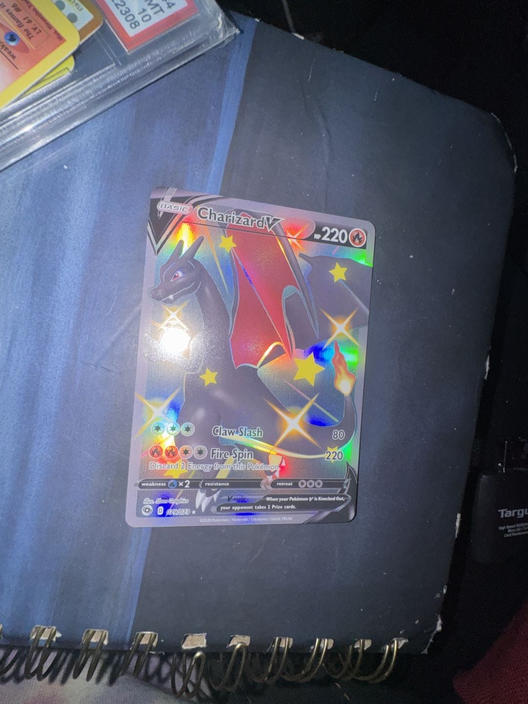 2020 Pokemon TCG Ch.P. Shiny Charizard V 079/073 Full Art Secret Rare Card 1