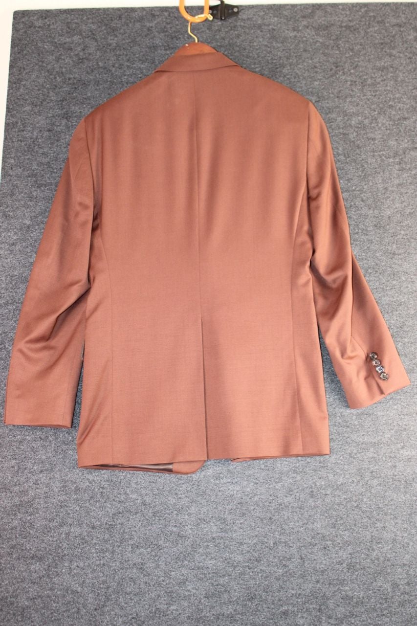 Turnbury 38R Wool Stretch Two-Button Suit Jacket Blazer in Brown 4