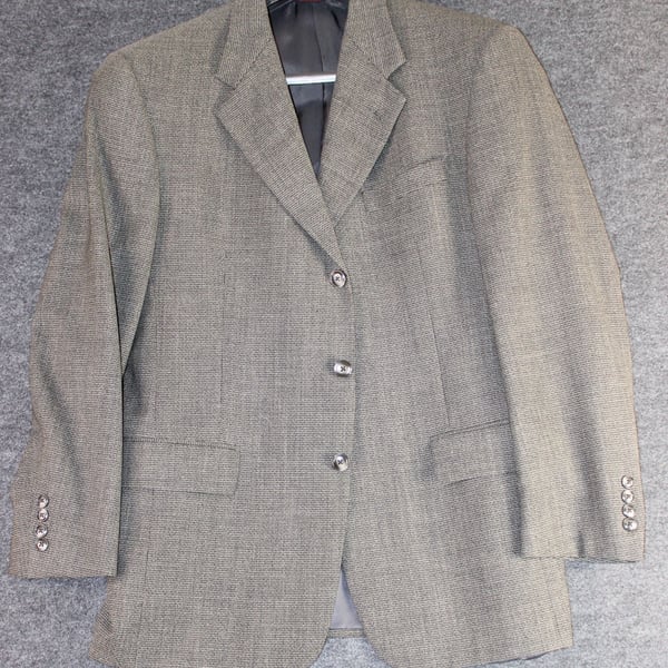 39 Regular Hart Schaffner & Marx Joslins Mens Vintage 3-Button Wool Sport Coat Blazer