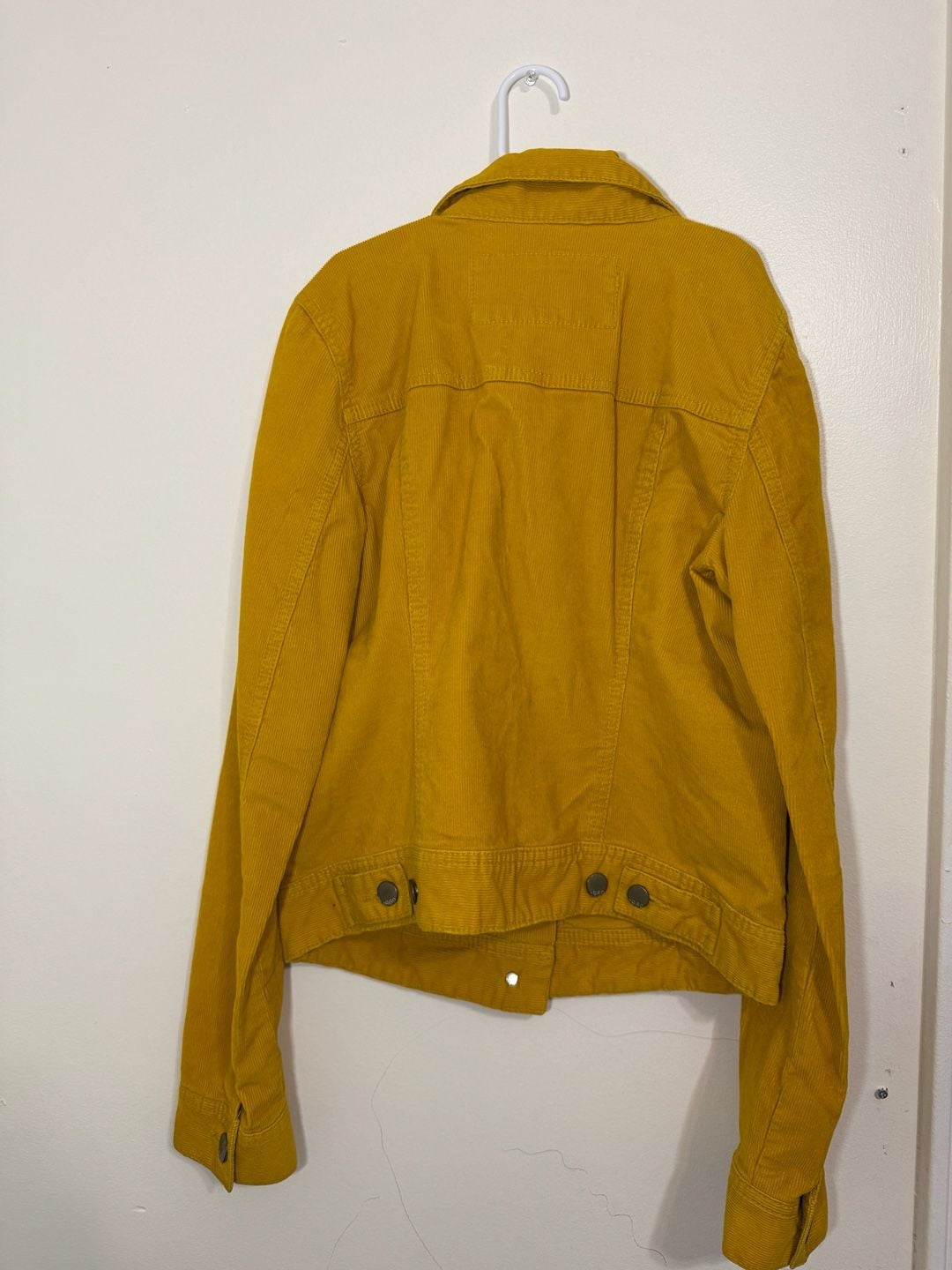 Gap 1969 Women's Mustard Yellow Corduroy Button-Up Jacket 3