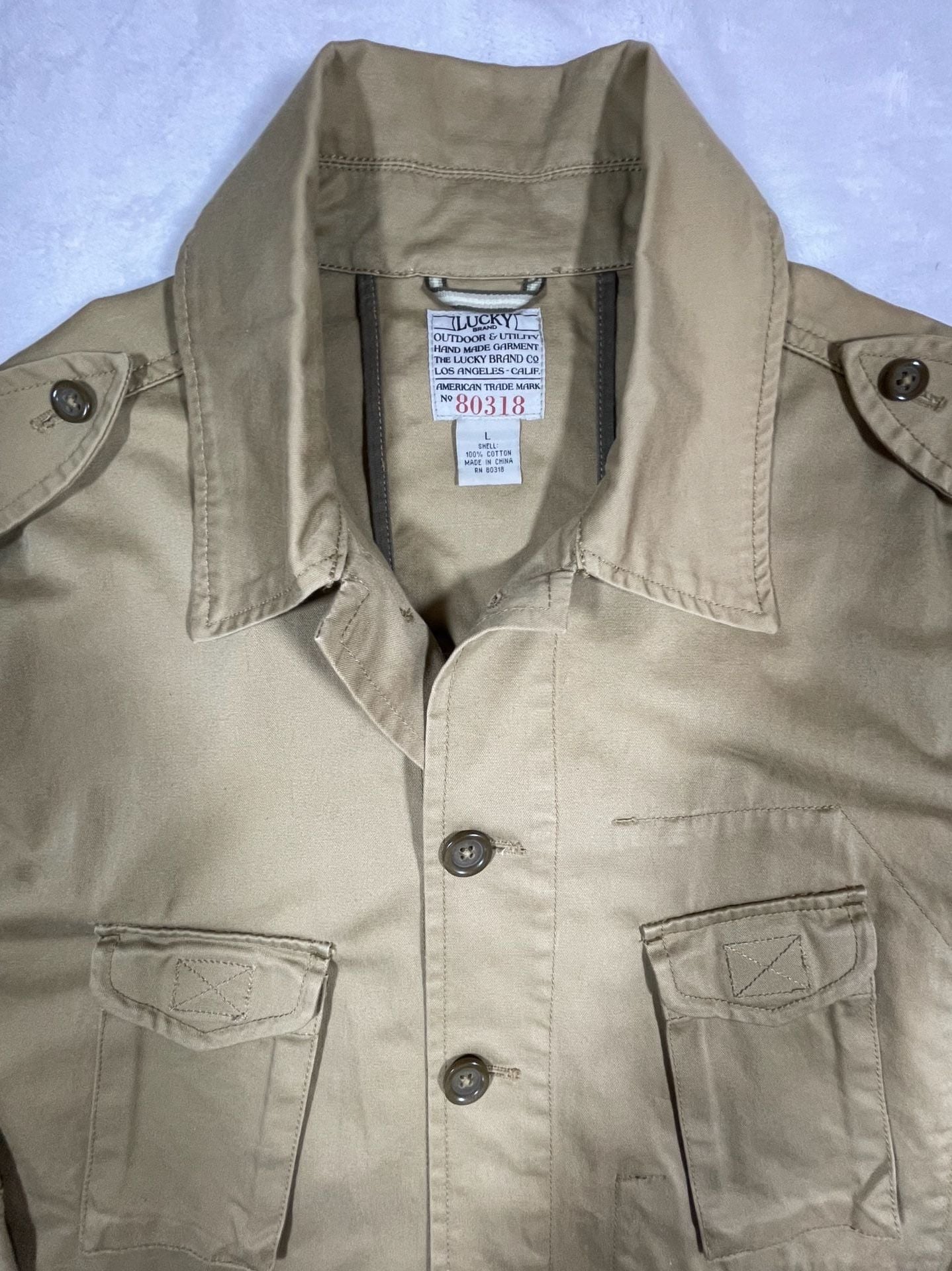 Lucky Brand Outdoor & Utility Field Jacket in Khaki, Men's Size Large 2